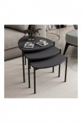 Table gigogne (3 pièces) - Anthracite - R1223