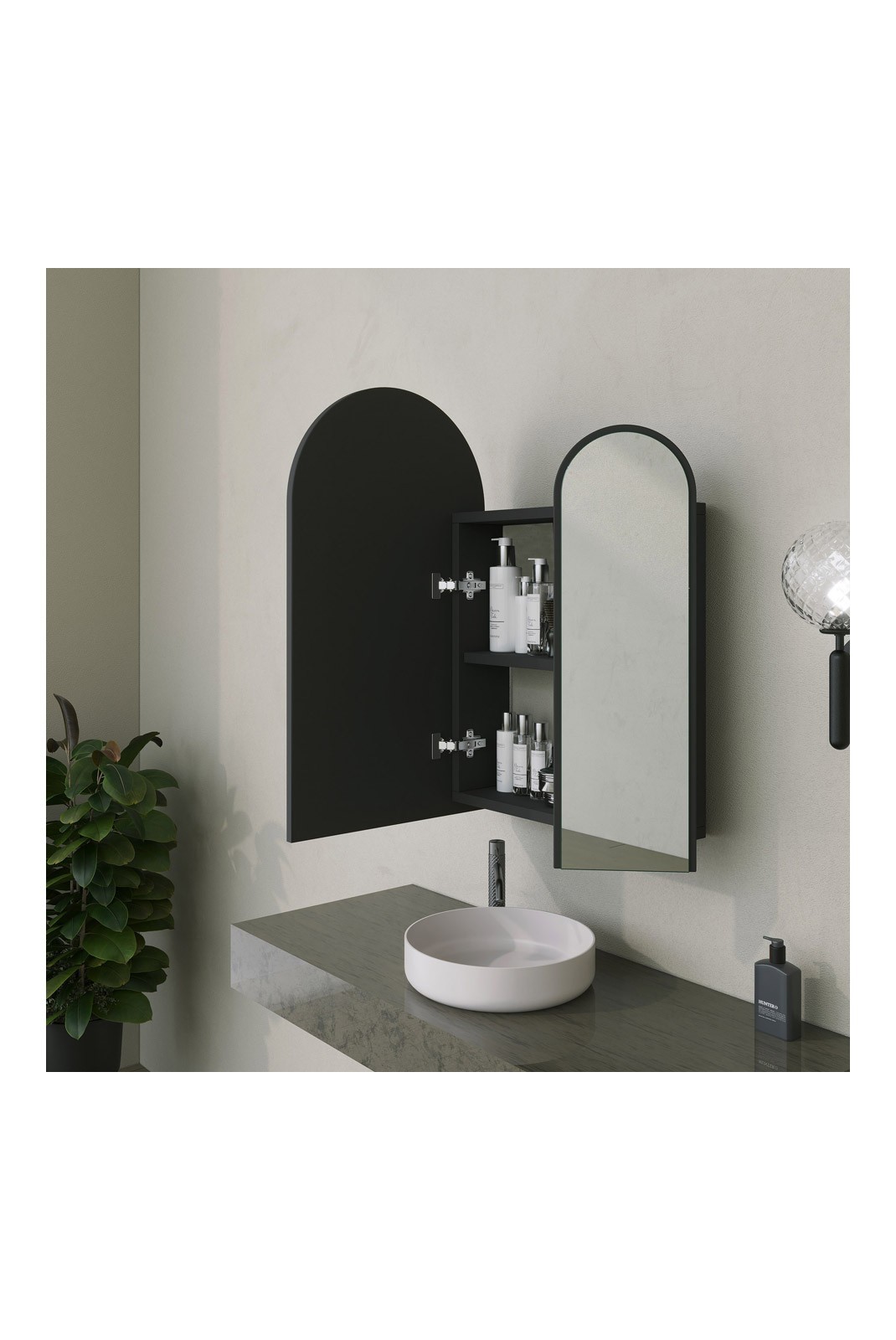 Armoire de toilette - Black - S1215