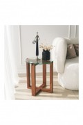 Table gigogne (2 pièces) - Walnut - S2248