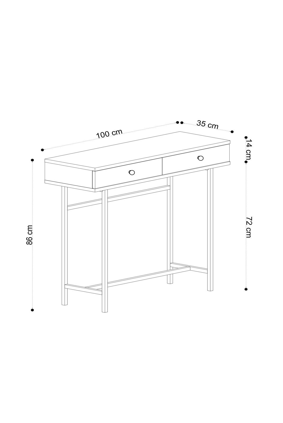 Buffet - Oak / Black - G1803