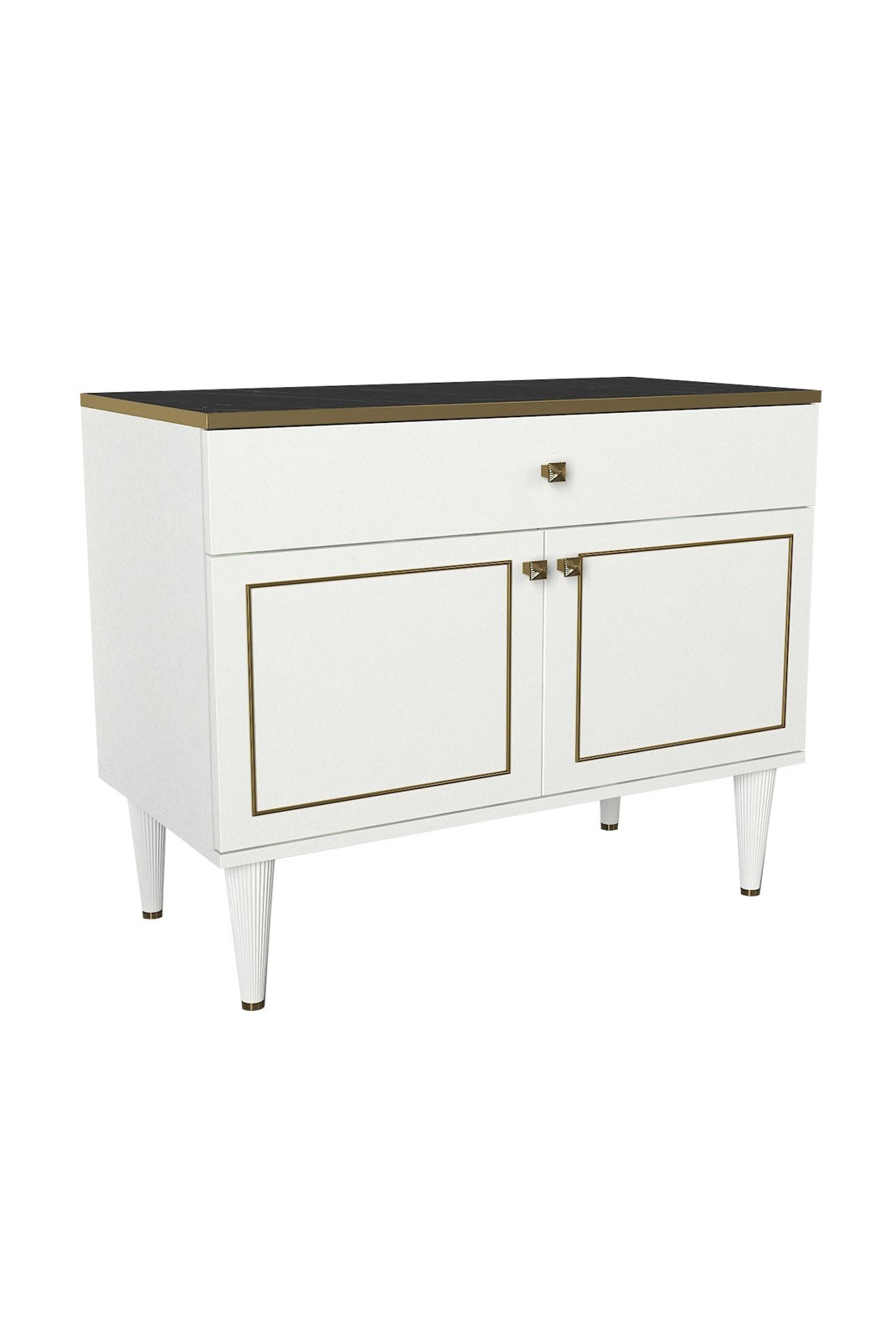 Buffet - White / Gold / Black - H3524