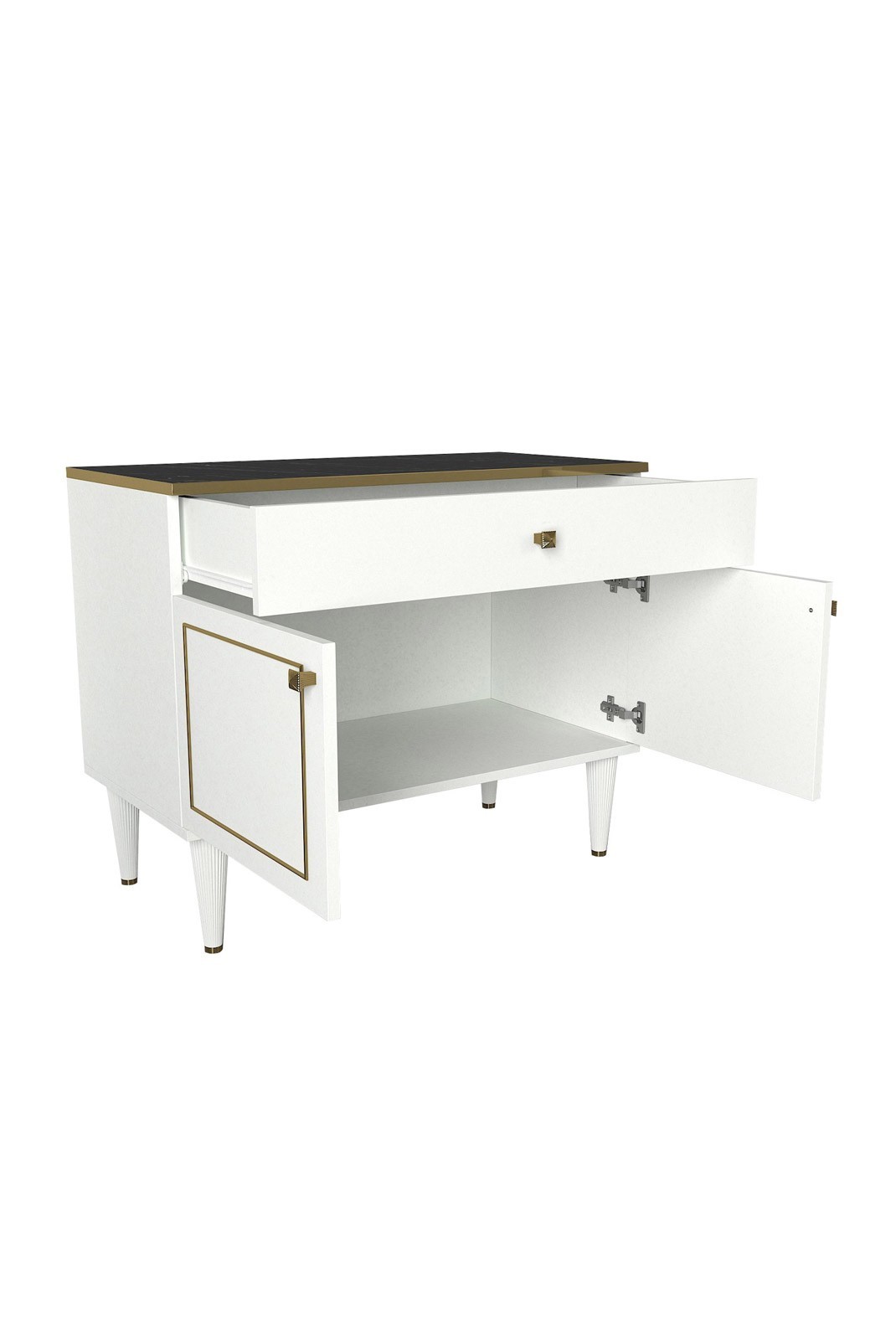 Buffet - White / Gold / Black - H3524