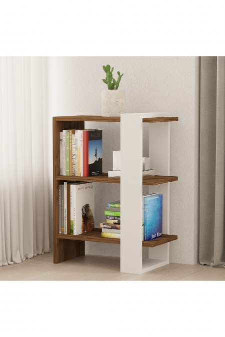 Bibliothèque - Walnut / White - Q3635