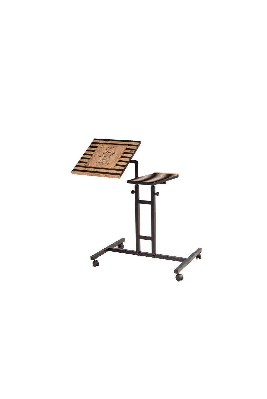 Bureau debout pour ordinateur portable - Atlantic Pine / Black - H2816