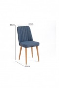 Chaise - Atlantic Pine / Dark Blue - L5114