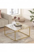 Table basse - White / Gold - S1242