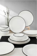 Service de table en céramique (12 pièces) - White - M1563