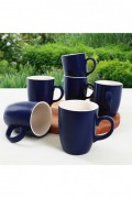 Ensemble de tasses (6 pièces) - Dark Blue / White - M1752