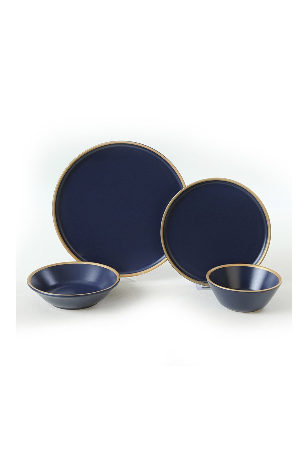 Service de table en céramique (24 pièces) - Dark Blue - M1933