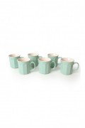 Ensemble de tasses (6 pièces) - Green / Cream - M1957