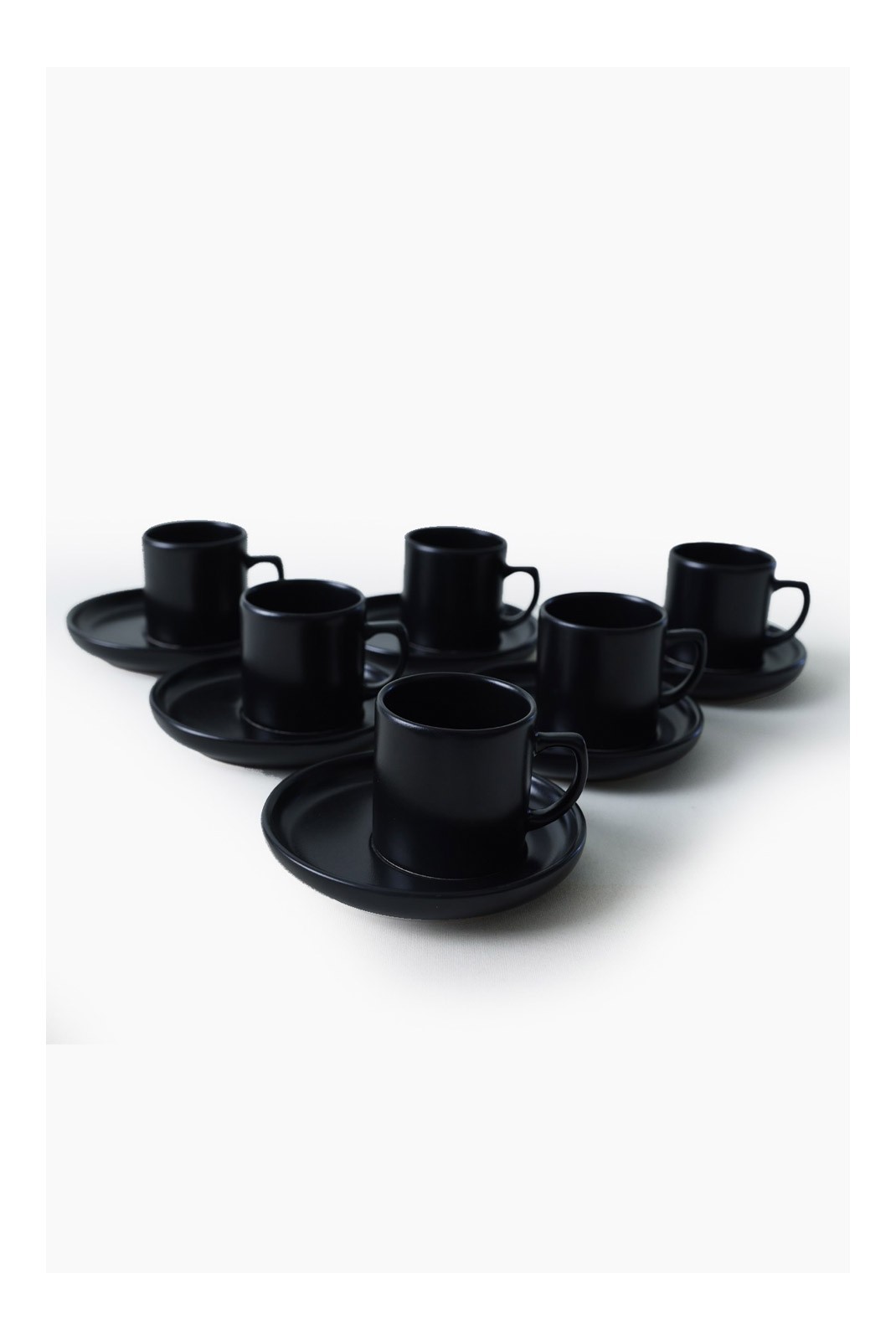 Ensemble de tasses à café (12 pièces) - Matte Black - M2256