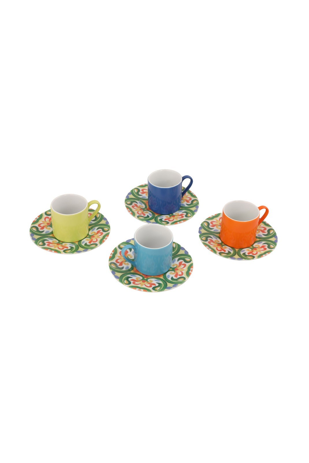 Ensemble de tasses à café (8 pièces) - Multicolor - P1905