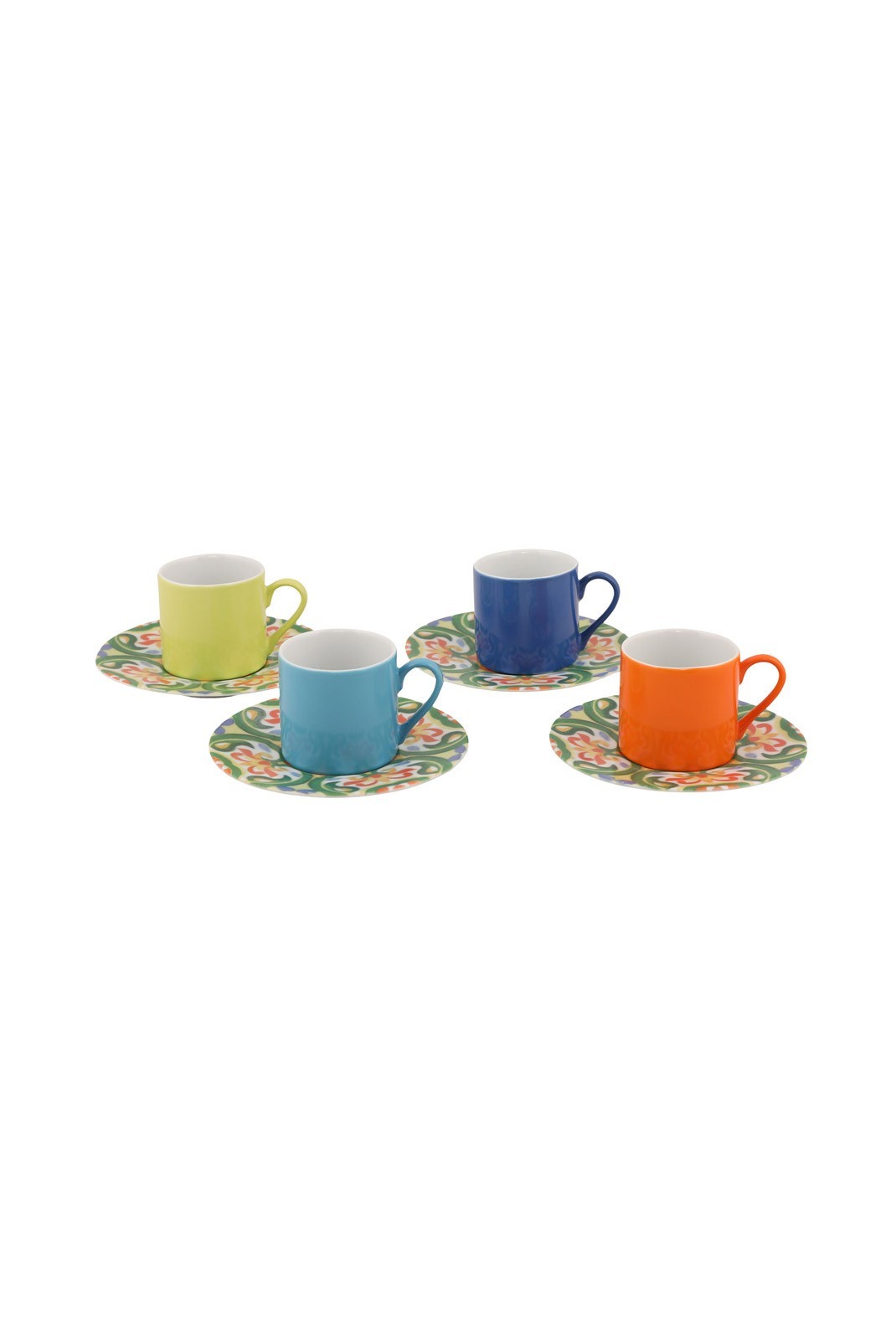 Ensemble de tasses à café (8 pièces) - Multicolor - P1905