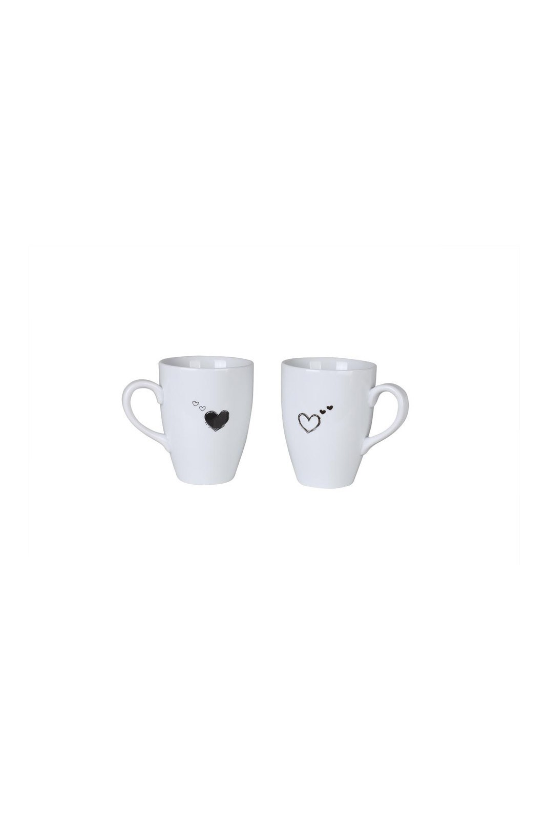 Ensemble de tasses (2 pièces) - White / Black - P3642