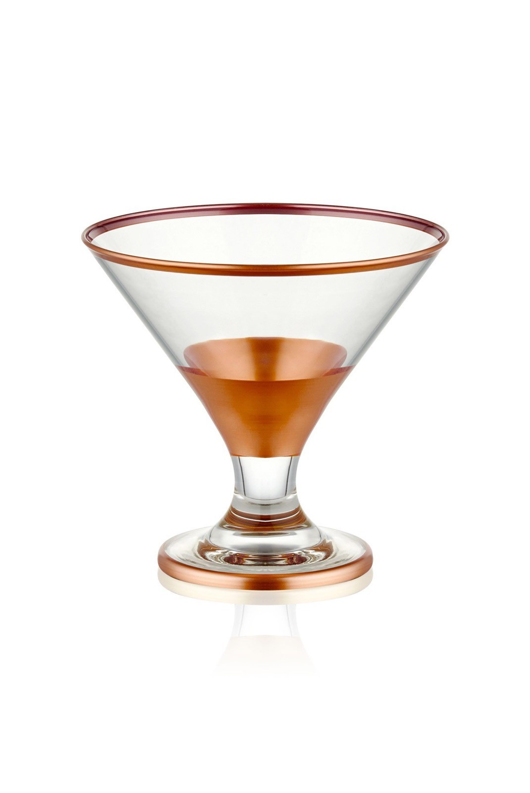 Ensemble de coupes à glace en verre (6 pièces) - Rose Gold - A4728