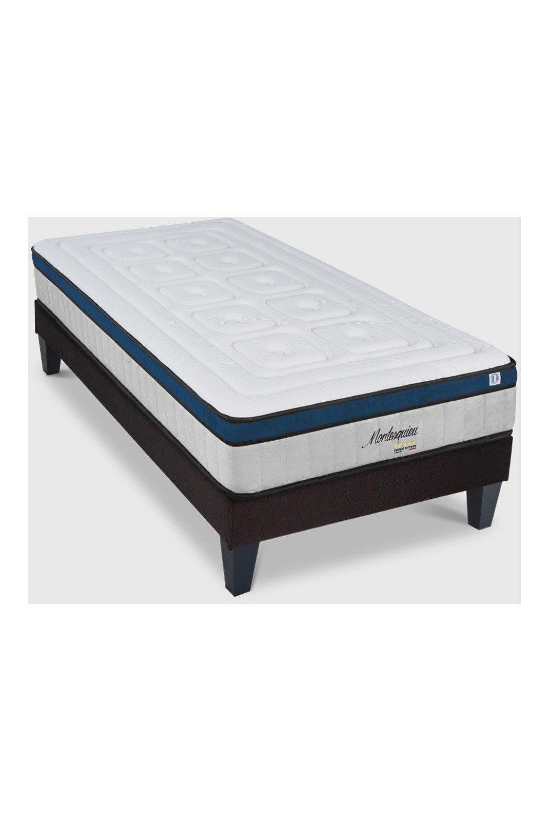 Matelas Montesquieu 90x200cm | Ressorts ensachés et Mémoite de forme