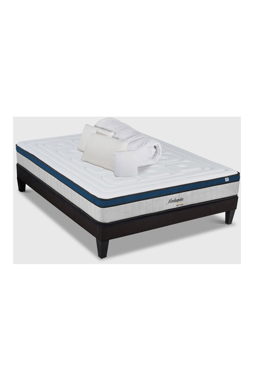 Matelas Montesquieu 140x190cm | Ressorts ensachés et Mémoite de forme