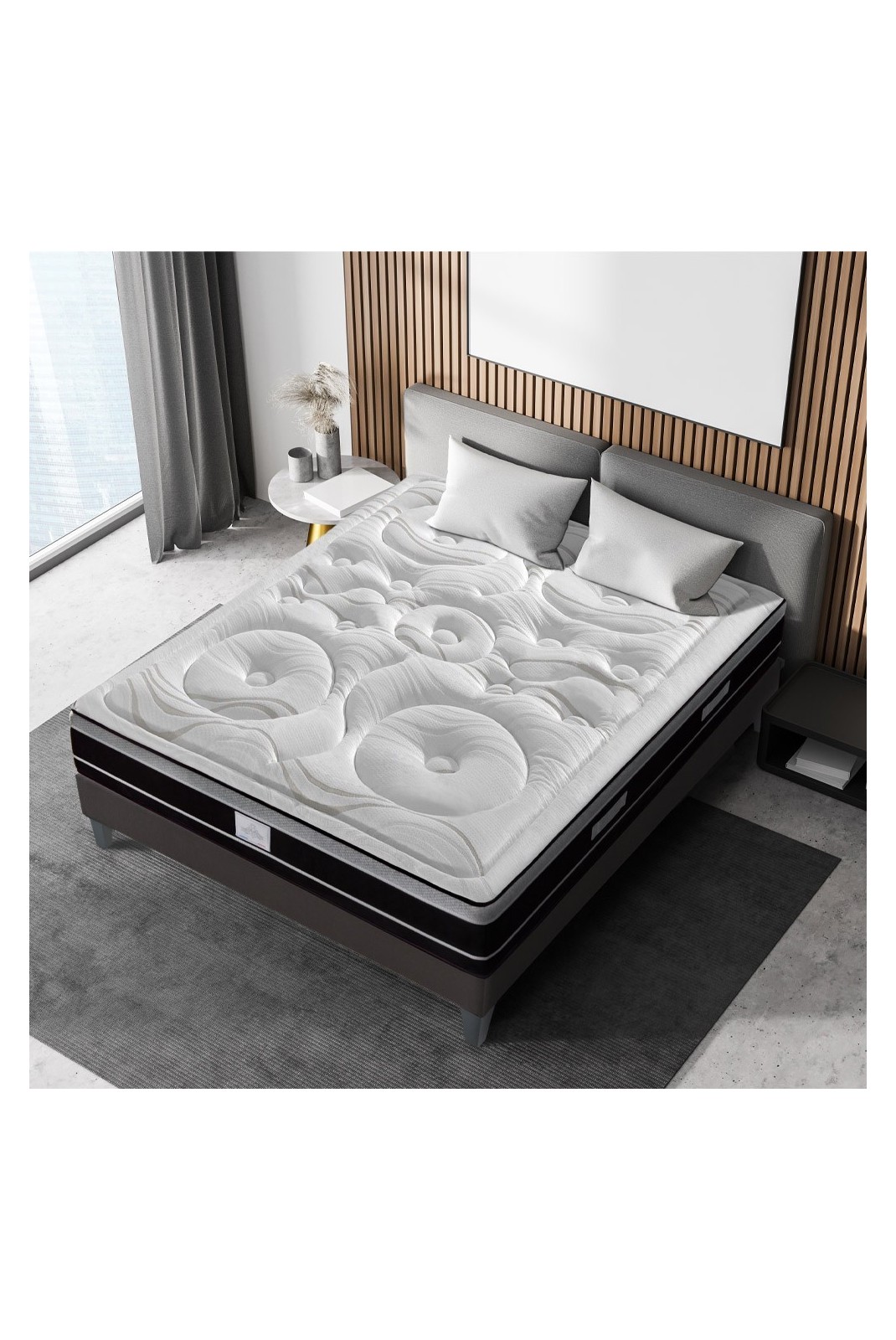 Matelas Divin 90x190 cm | Ressorts ensachés et Mémoire de forme