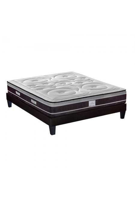 Ensemble Divin 140x190 cm | Matelas Ressorts ensachés + Sommier Bois