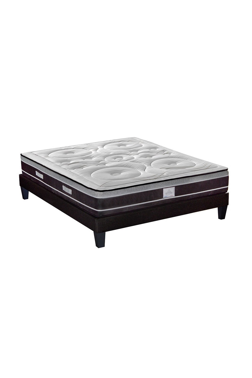 Ensemble Divin 140x190 cm | Matelas Ressorts ensachés + Sommier Bois