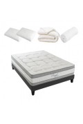 Pack Prêt à dormir Royal 5* 180x200 cm | Matelas Mémoire de forme + Sommier bois + Accessoires