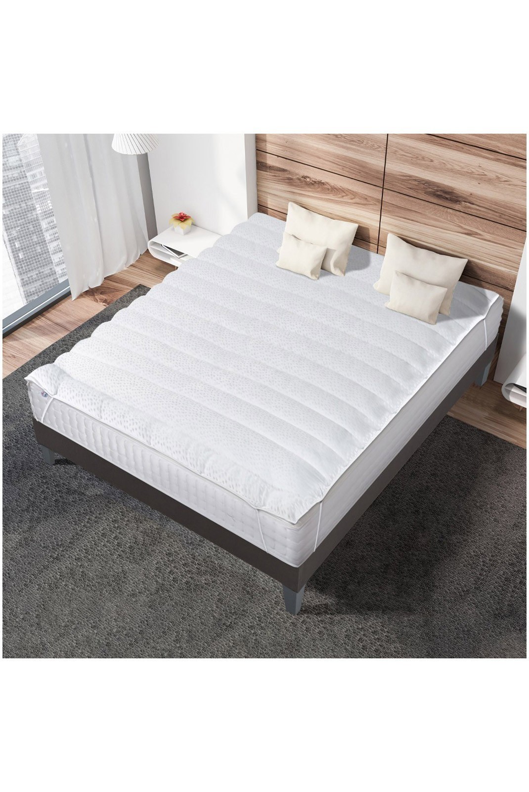 Surmatelas Wellness 80x200 cm | Fibres creuses