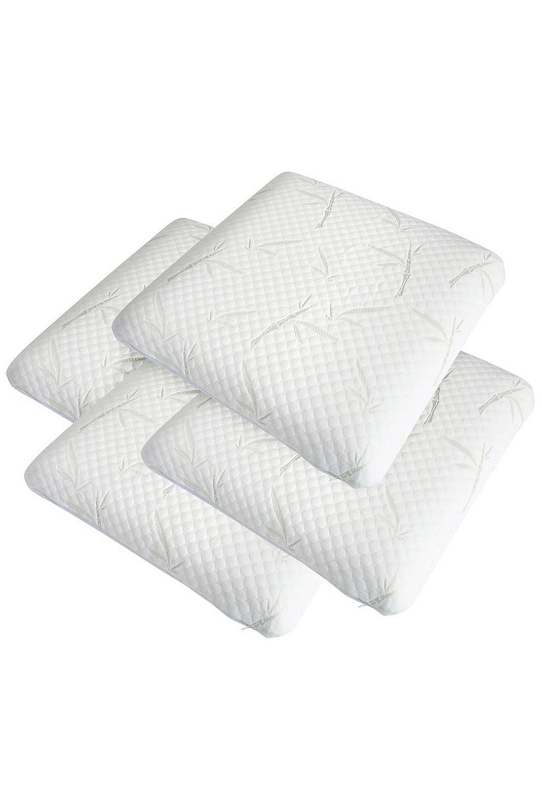 Lot de 4 oreillers 60x60 cm | Mémoire de forme