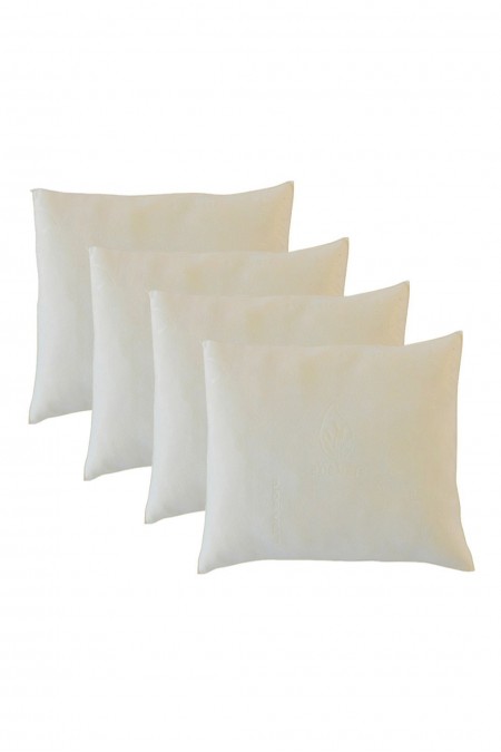 Lot de 4 Oreillers Flocons 60x60cm | Mémoire de forme