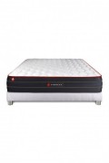 Ensemble Matelas BOOST 140x190 + Sommier Kit BLANC - SNBOOSTENS140190SKB