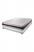 Ensemble Matelas ENERGY 140x200 + Sommier Kit BLANC - SNENERGYENS140200SKB