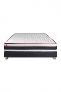 Ensemble Matelas ENERGY 140x200 + Sommier Kit NOIR - SNENERGYENS140200SKN