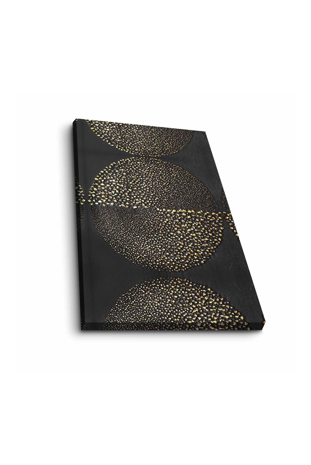 Peinture décorative sur toile - Gold / White / Black - F1178