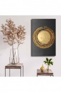 Peinture décorative sur toile - Gold / Black - F1183