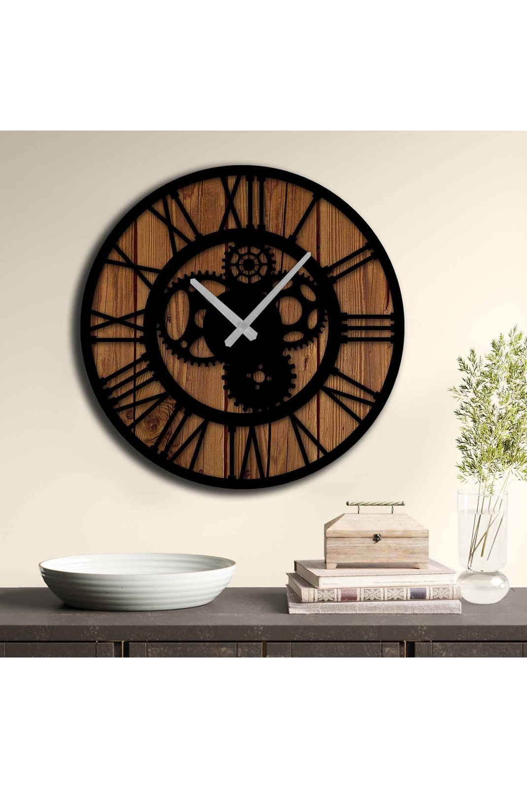 Horloge décorative en MDF - Multicolor - A6228