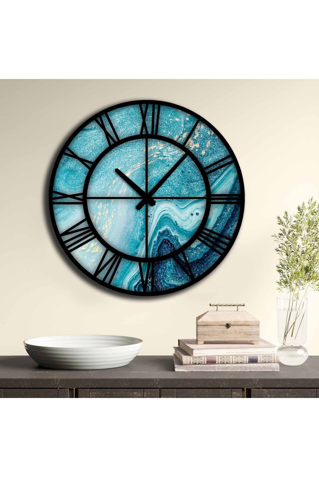 Horloge décorative en MDF - Multicolor - A6241