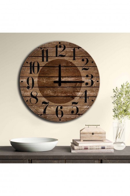 Horloge décorative en MDF - Multicolor - A6257