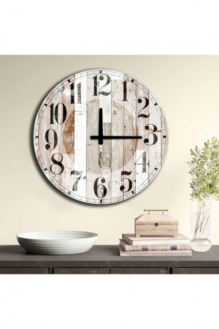 Horloge décorative en MDF - Multicolor - A6261