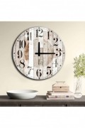 Horloge décorative en MDF - Multicolor - A6261