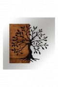 Accessoire mural décoratif en bois - Black / Walnut - Z1722