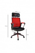 Chaise de jeu - Red / Black - 1119