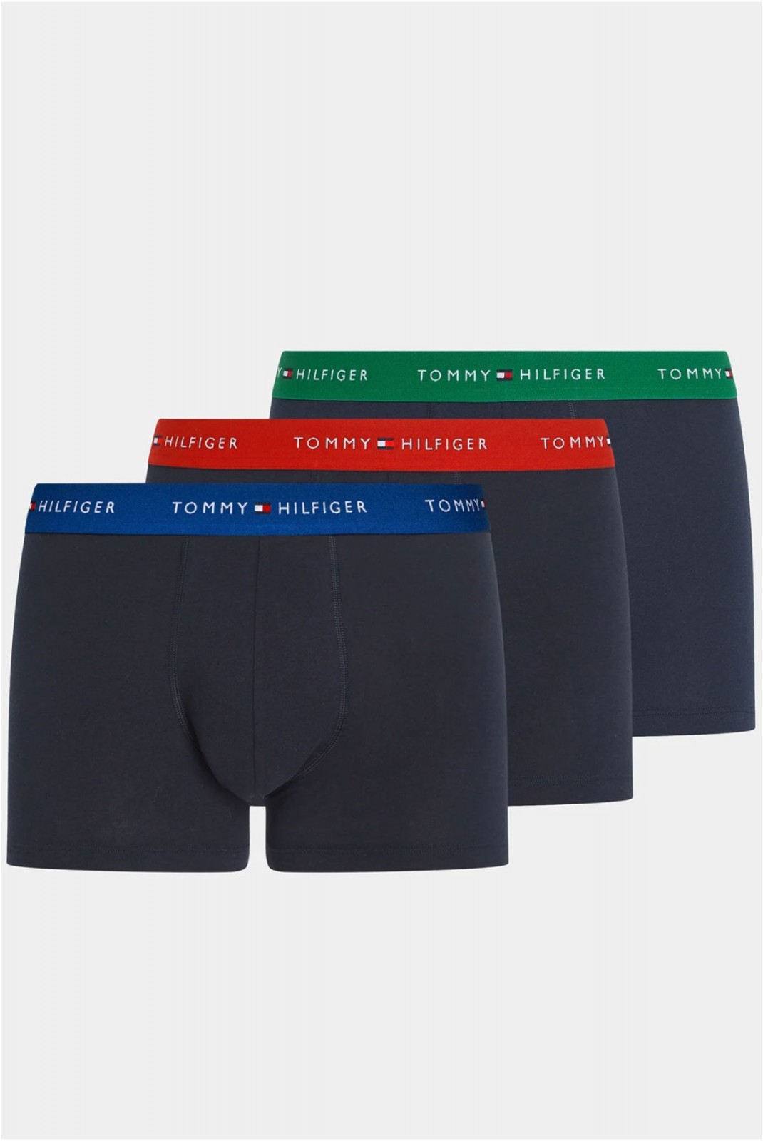 Tripack boxers coton stretch Tommy Hilfiger 0WN Blue Ink/Orn Green/Primary Red UM0UM02763