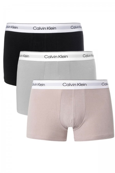 Pack de 3 boxers stretch extra soft Calvin klein PSW BLACK, ASH, PLEIN AIR 000NB3963A