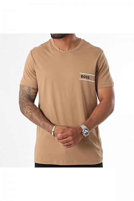 TShirt MC 100% coton Hugo boss 260 Medium Beige 50517715