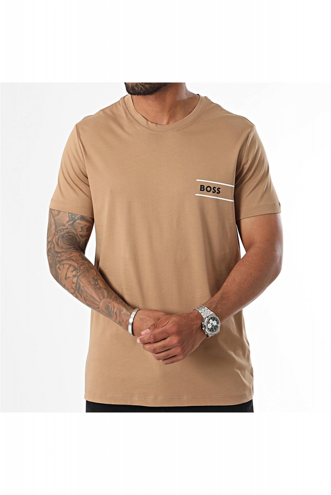 TShirt MC 100% coton Hugo boss 260 Medium Beige 50517715