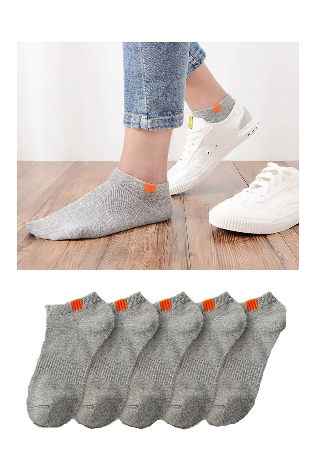 Lot de 5 paires de chaussettes - Grey - BGK - BGK01