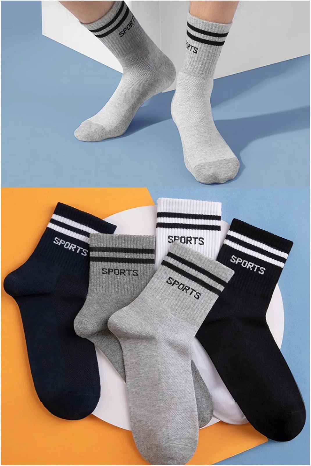 Lot de 5 paires de chaussettes - BGK SOCKS - Multicolour - BGK73