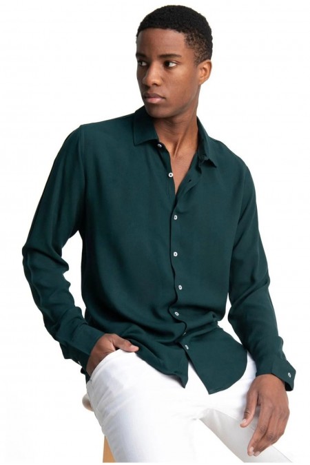 Chemise Slim Fit - TUDORS - Green - TD11