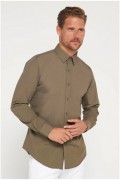 Chemise Slim Fit - TUDORS - Khaki - TD19