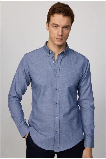 Chemise Slim Fit - TUDORS - Blue - TD20