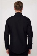 Chemise Slim Fit - TUDORS - Black - TD29